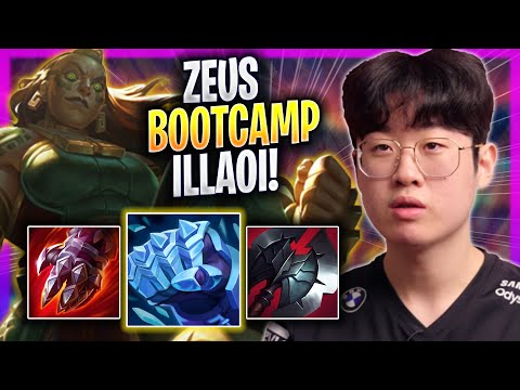 ZEUS TESTING ILLAOI IN EUW SOLOQ! - T1 Zeus Plays Illaoi TOP vs Pantheon! | Bootcamp 2023