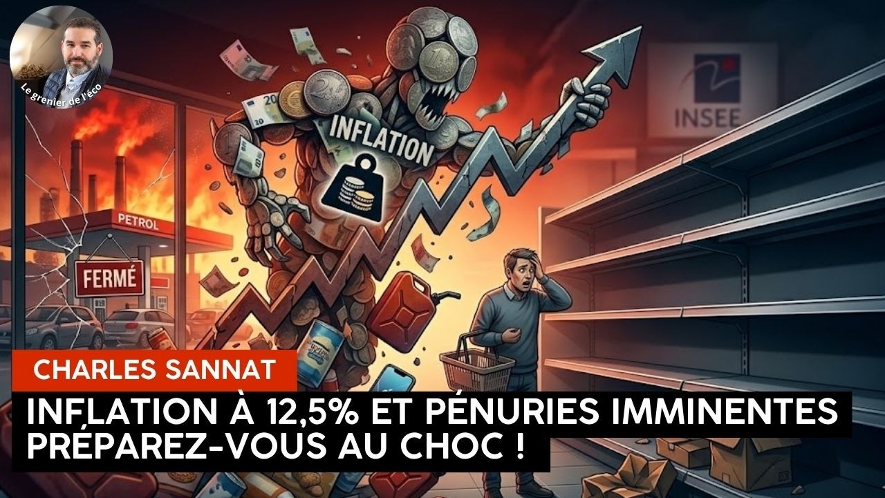 Urgent. Inflation à 12,5% et pénuries imminentes. Préparez-vous au choc !