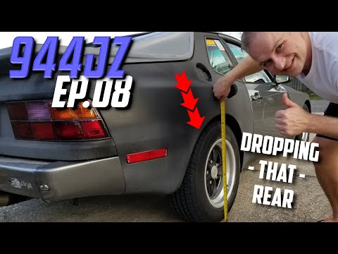 Lowering the rear suspension on my Porsche 944!