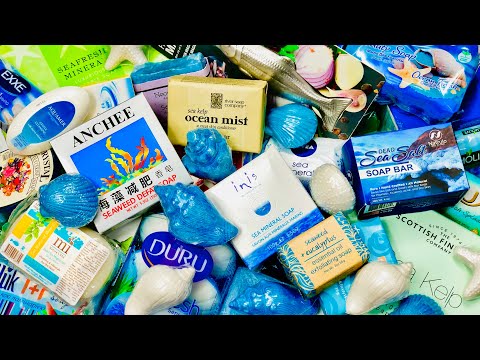 Salt & Sea 🌊 Ocean-Themed ASMR Soap Haul: Unboxing Unwrapping Unpacking Opening International Soaps