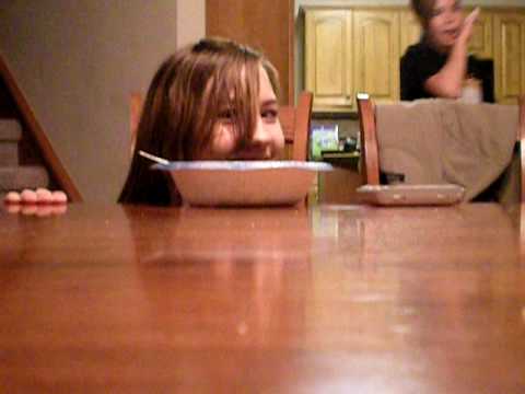 Trisha Eating icecream like a spy