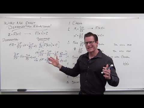 What are Exact Differential Equations (Differential Equations 28)