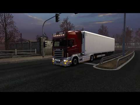ETS 2 | Night trip to Scania 4 Series 164L Open pipe