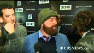 Galifianakis, Downey Jr. Joke on "Due Date" Red Carpet
