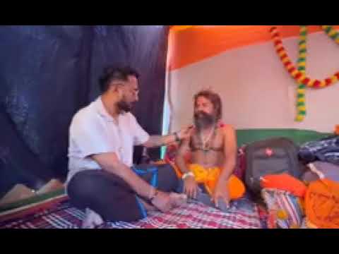 Tulu interview by VJ of a educated australia return Naga Swami at Kumbh