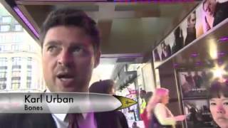 Karl Urban and the cast Star Trek Into Darkness premiere