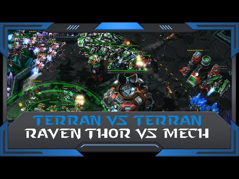 StarCraft 2 (RuFF Highlight): Thor Raven vs. Mech