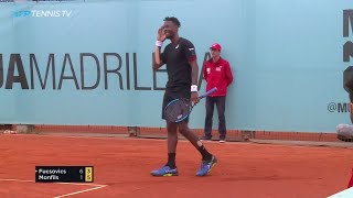 Gael Monfils UNBELIEVABLE Spinning Jump Shot | Madrid 2019