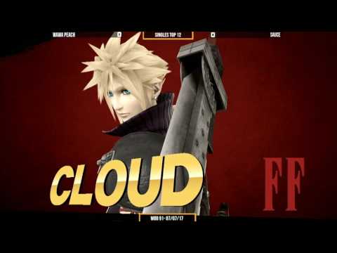 WBB #91 | Wawa Peach (Cloud) vs Sauce (Cloud,Mario) - Winners Rd1 - Top 12 Smash 4 Singles
