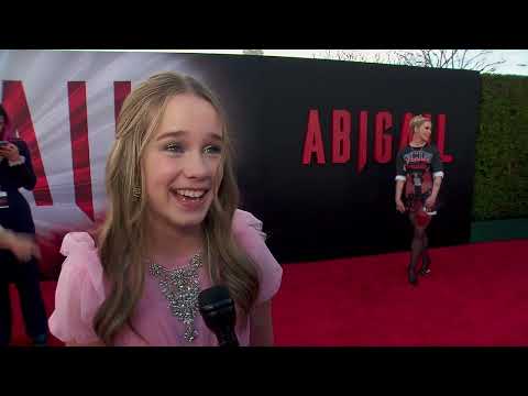 Alisha Weir red carpet interview at ABIGAIL premiere | ScreenSlam