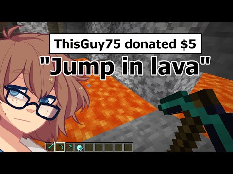 Minecraft but Every Donation Message is an ORDER Video