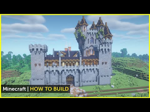Minecraft How to Build a Grand Castle with Interior (Tutorial)