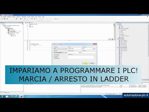 Impariamo a programmare i PLC: programma marcia e arresto