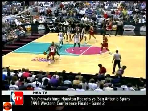 San Antonio Spurs vs Houston Rockets, NBA Final, 2 match, 1995