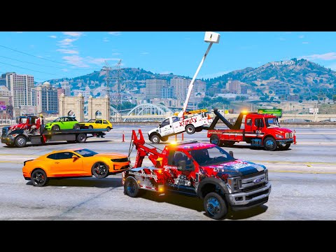 Towing Non Stop Accidents in GTA 5
