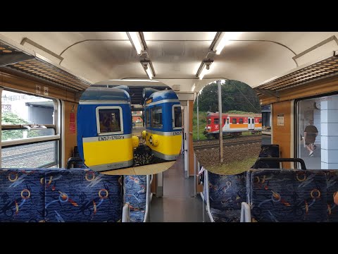 Przejazd EN57-1760 na odcinku Gdańsk Śródmieście - Gdańsk Główny 22.09.2023