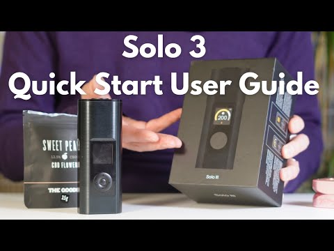 Arizer Solo 3 Quick Start & User Guide