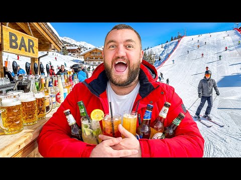 Getting BLACKOUT Drunk While Learning To Ski