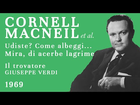 LIVE: Cornell Macneil & Radmila Bakočević - Act IV Duet [Il trovatore] - 1969