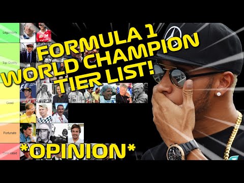 TIER LIST: F1 World Drivers Champions