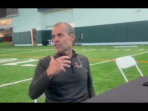 Offensive Line Coach Alex Mirabal talks of Cam Ward being a force