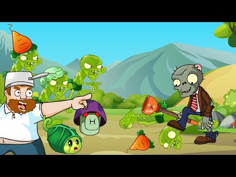 All Plants in Plant vs All Zombies Animation 2 Mega Morphosis 2023 - BASIC ZOMBIE Level 1000