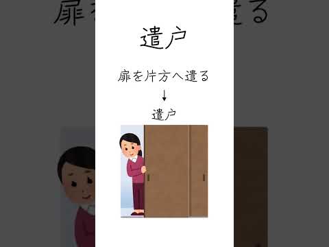 古典常識 妻戸・遣戸を解説！ #光る君へ #古文 #国語 #入試 #受験