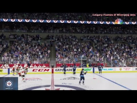 Winnipeg Jets Douse The Flames and Win The Shootout! | NHL 2019-2020: Flames @ Jets | NHL 20 Roster