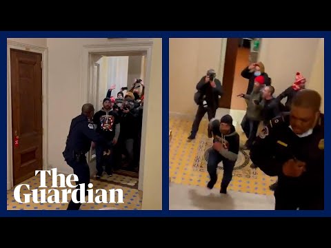 A Lone Black Capitol Police Officer Was Chased By Pro-Trump Insurrectionists In This Terrifying Footage