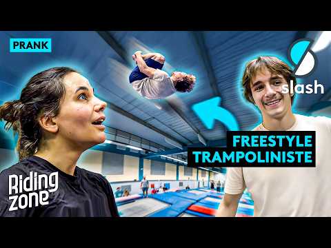 PRANK: We trick a trampoline club with a pro freestyler