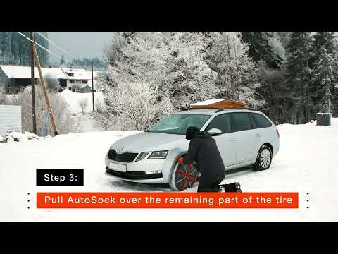 Τοποθέτηση χιονοκουβέρτας Autosock και ασφαλής οδήγηση σε χιονισμένο δρόμο
