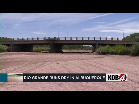 Rio Grande runs dry in Albuquerque