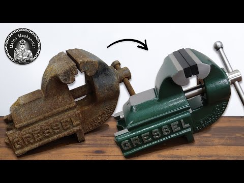 Rusty Broken Gressel Vise - Vise Restoration Videos