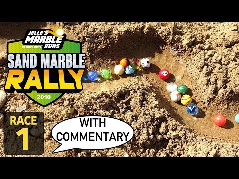 Jelle's Marble Runs: Sand Marble Rally 2018 - Race 1 Video