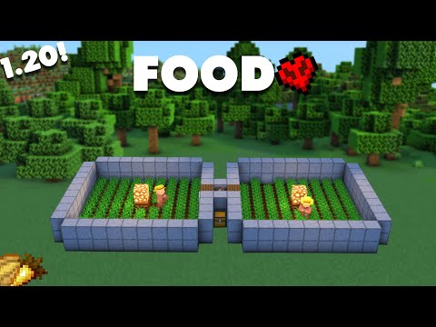 Villager AFK Crop Farm | 1.20 Tutorial - Potato Wheat Carrot