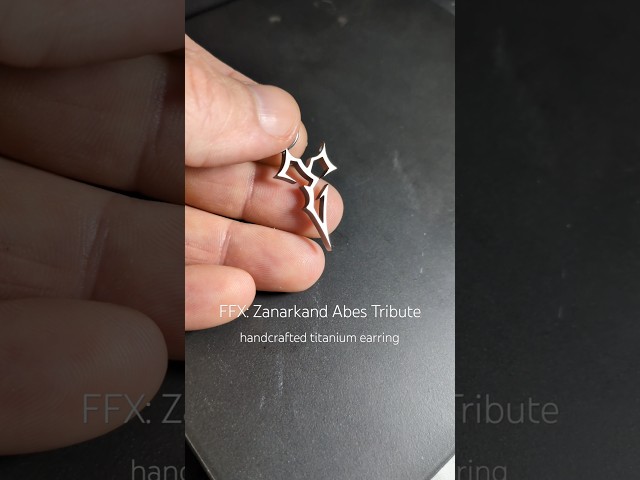 Vídeo relacionado con YONFQE Final Fantasy X Pendientes de plata de ley 925 Tidus Zanarkand Abes pendientes de joyería regalo para mujer, Plata de ley, Sin piedra preciosa