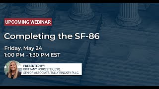 Completing The SF-86 | Tully Rinckey PLLC