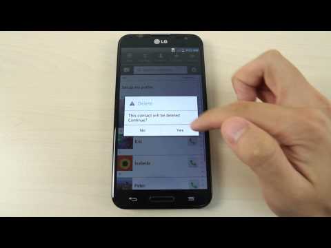 How to add, delete and add a photo to a contact on LG Optimus G Pro
