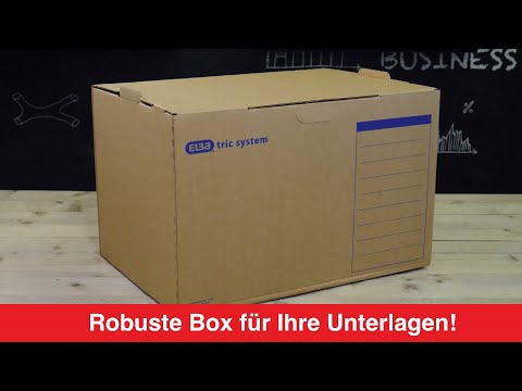 Artikelvideo 1 für 5 ELBA Archivcontainer tric system braun 51,0 x 36,0 x 33,0 cm, Artikelnummer 748582