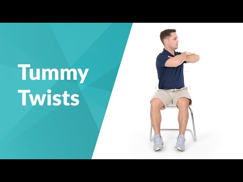 Übung zur Bauchdrehung im Sitzen