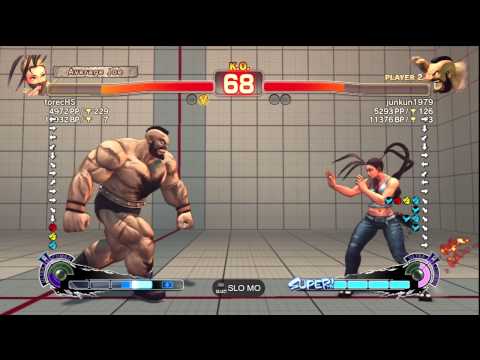 torecHS [Ibuki] vs. junkun1979 [Zangief] - PS3 SSF4 Arcade Edition