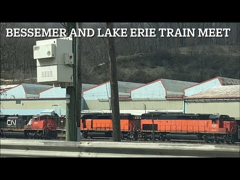 BESSEMER AND LAKE ERIE TRAIN MEET IN BUTLER PA