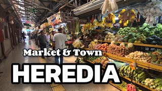 TOUR Of Heredia, Costa Rica + Local Market 🍍 Walk To Central Park #travel #tourism