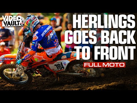 FULL MOTO. Jeffrey Herlings Tears Through the US After First Turn Crash | 2017 Ironman 450 Moto 2