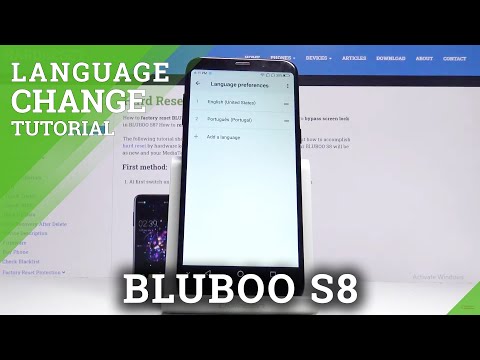 How to Change Language in BLUBOO S8 - Set Up Language