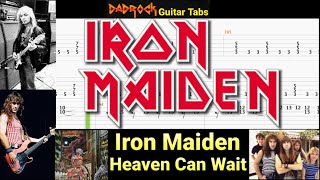 Heaven Can Wait - Iron Maiden - Guitar + Bass TABS Lesson