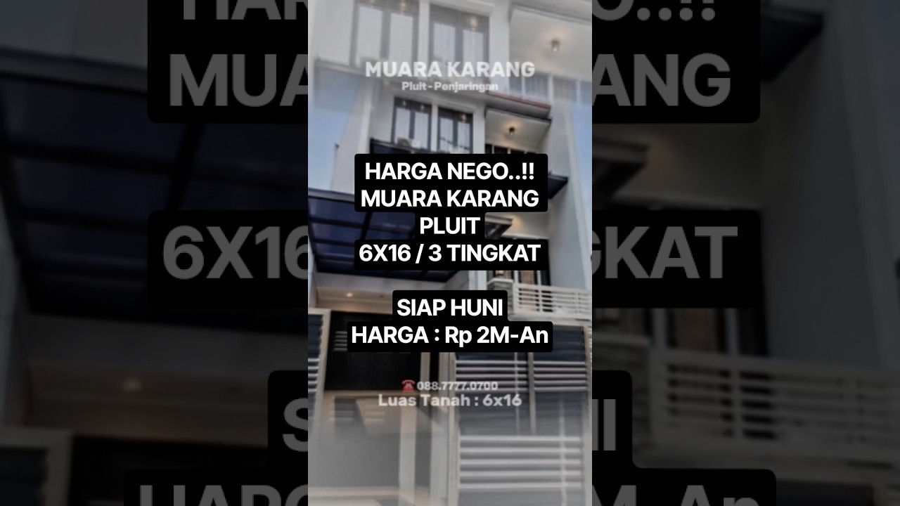 Dijual Butuh Cepat Rumah Rapi Siap Huni ( 6X16 ) Muara Karang - Pluit