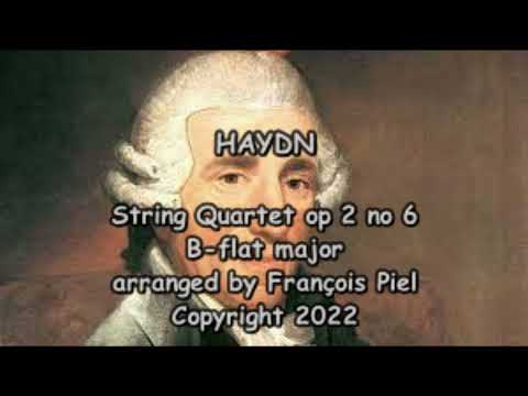 Haydn String Quartet op 2 no 6 B-flat major arranged for VST plugins