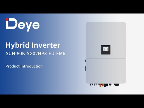 Deye C&I ESS — 80 кВт гибрид SG02HP3 и батареи BOS-A/BOS-W