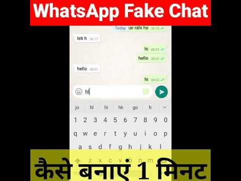 WhatsApp fake chat kaise banaen | fake chatting Kaise banaen #Shorts